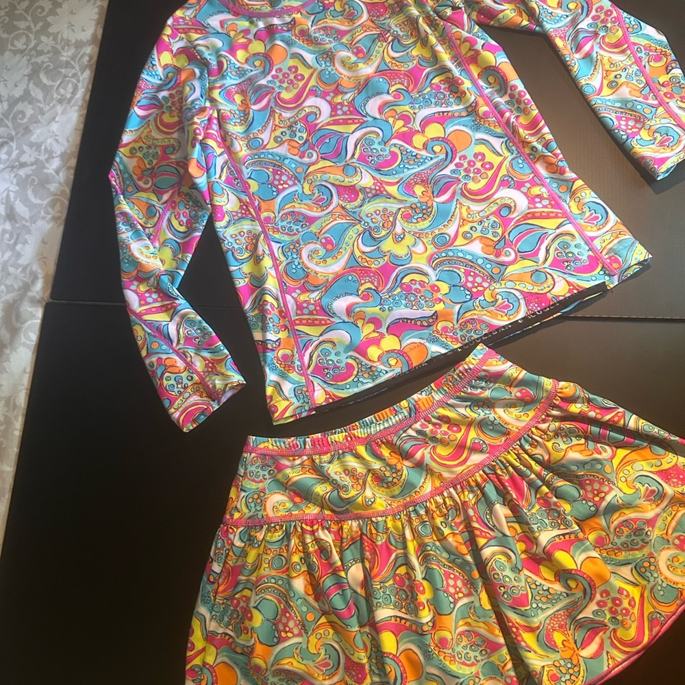 Coolibar long sleeve two pieces swim uv protection almost new